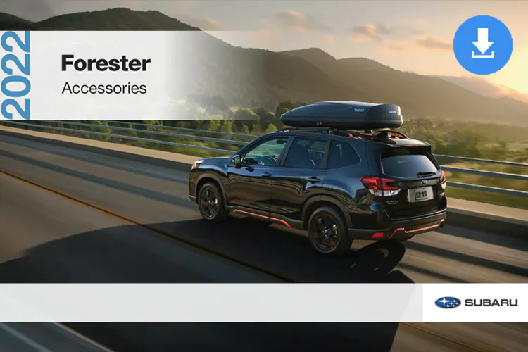 2022 Forester Accessories Brochure cover image